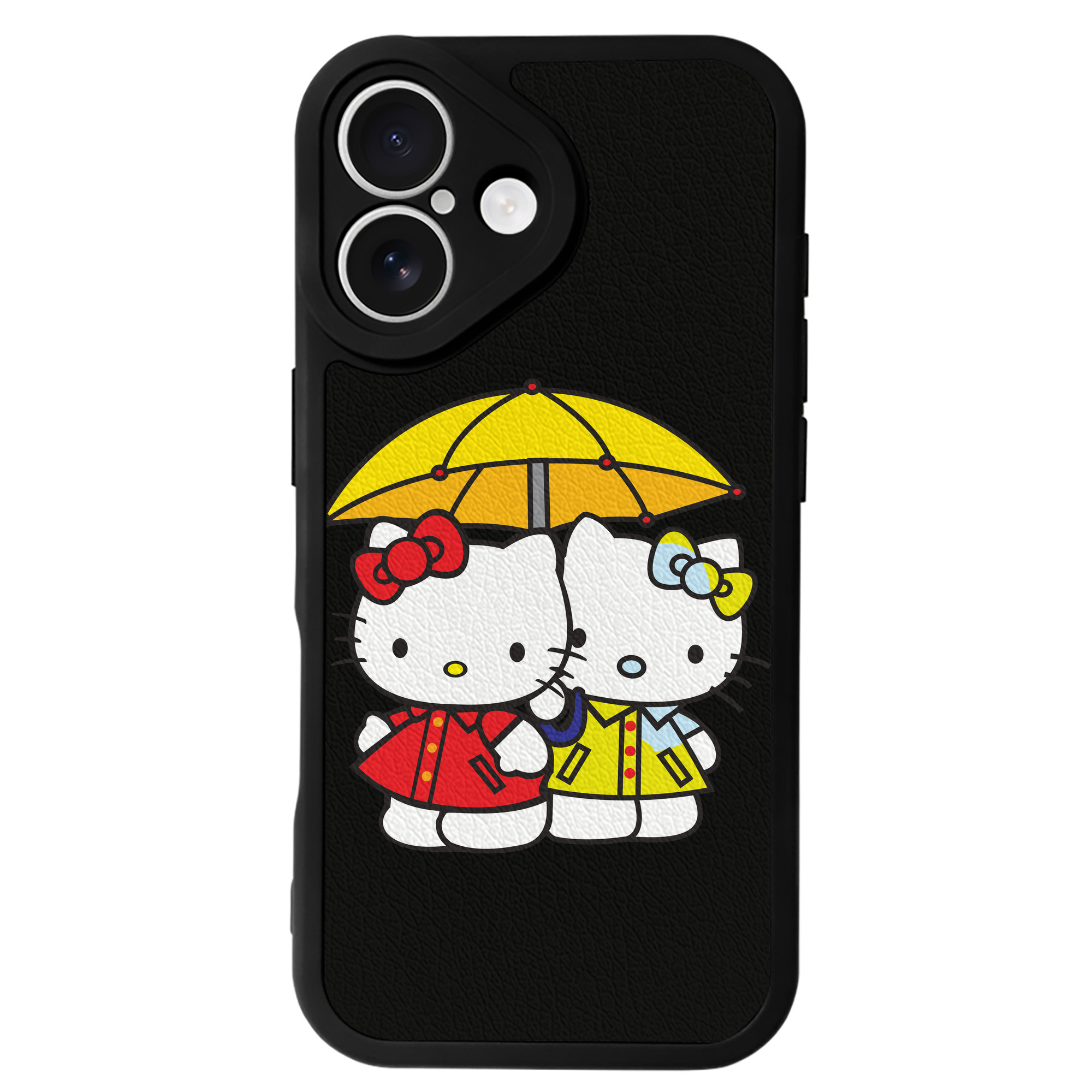 （画像用） Hello Kitty ハローキティ 【iPhone 16シリーズ対応】シリコンスマホケース（レザー調） 材質：シリコン